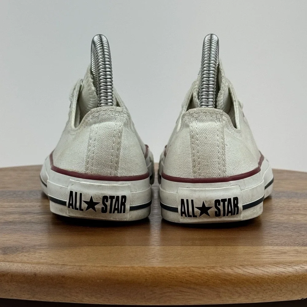 Womens Converse Chuck All Star Ivory Canvas‎ Casual Low Sneakers Shoes Size 6 M